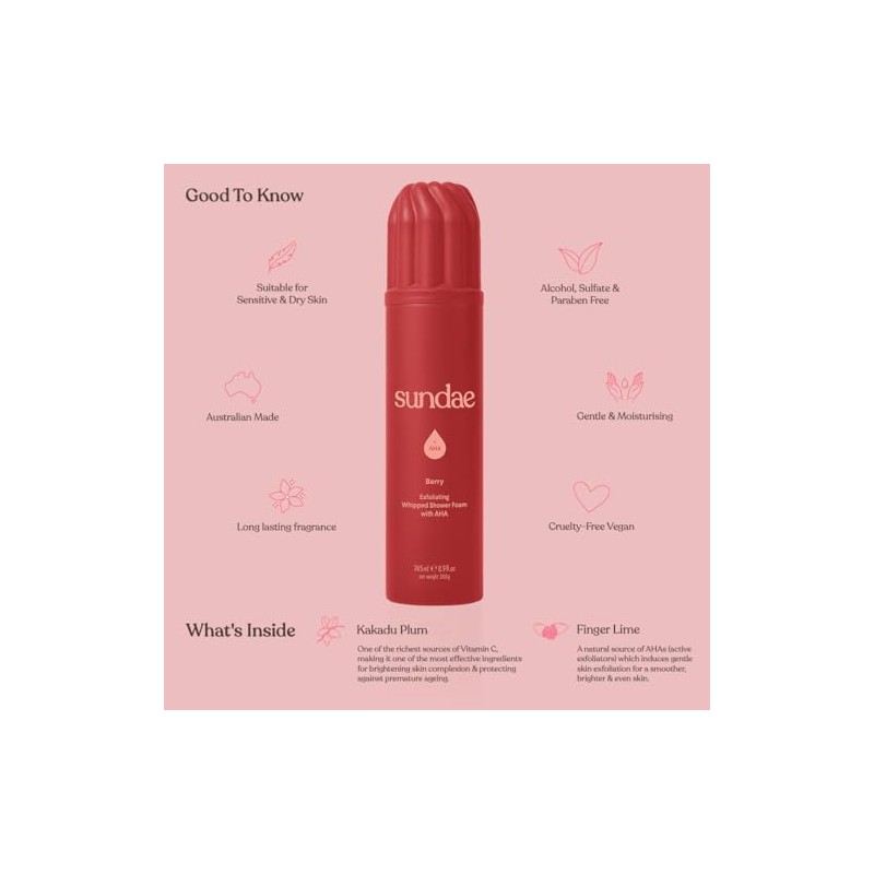 sundae Gel De Ducha Espumoso Exfoliante Batido Con Aroma A