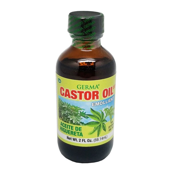Germa Castor Oil. Hair Conditioner, Skin Moisturizer & Relaxing Massage Oil. 2oz