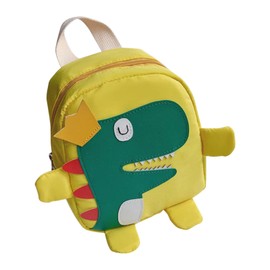 QUINTRA Cute Dinosaur Toddler Backpack for Baby Boys Cartoon Zoo Animal Plush Small Preschool Shoulder Bag Kids Nursery Travel Bag Christmas and Kids Backpacks Animals, yellow, One Size