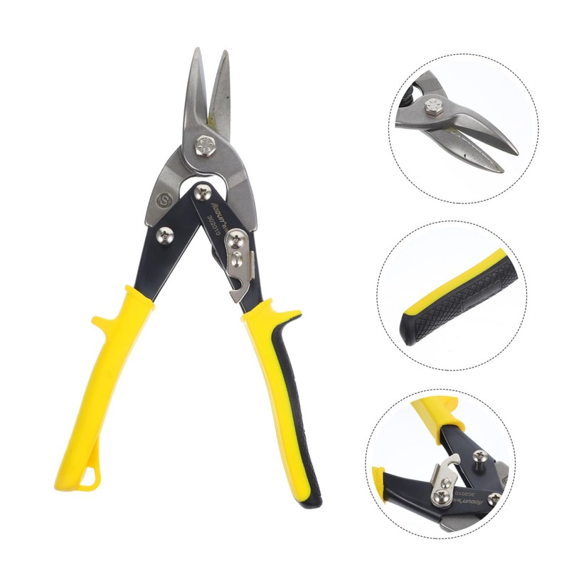 OSALADI 1pc Multipurpose Sheet Metal Scissors Heavy Duty Cutting Shears