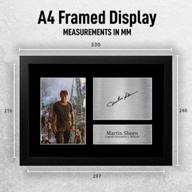 HWC Trading FR A4 Martin Sheen Apocalypse Now Gifts Printed Signed Autograph Picture for Movie Memorabilia Fans - A4 Framed