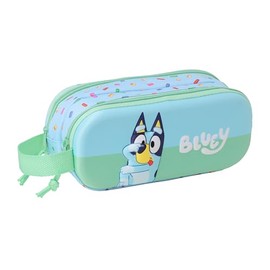 safta Blue 3D Double Pencil Case for Children, Ideal for School Age, Comfortable and Versatile, Quality and Resilience, 21 x 6 x 8 cm, Light Blue, M, Casual, lightblue, M, Casual