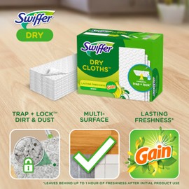 Swiffer Sweeper Dry Sweeping Cloth Refills, Gain Original, 32 Count