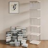 FAQINZYUAN Rotating Bookshelf Tower,360° Rotating Bookshelf,66 inch High Small Space