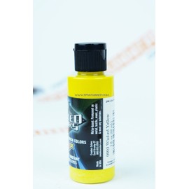 Createx Wicked Colors W003 Yellow 2oz. water-based universal airbrush paint. by SprayGunner