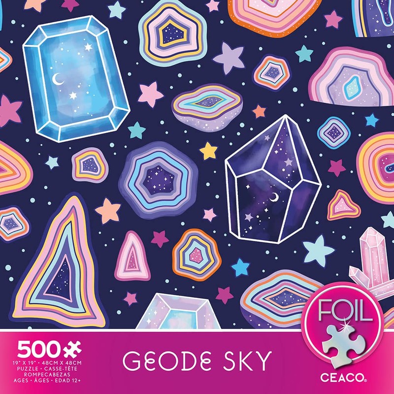 Ceaco - Foil Puzzle - Geode Sky - 500 Piece