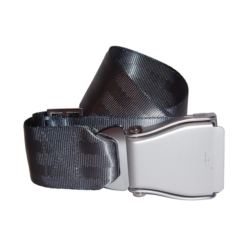 Skybelt Airplane Belt Silver/Grey Flying Seat Belt, gray, One size