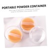 Baluue 3 Sets Portable Powder Box Refillable Makeup Holders with