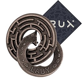 Hanayama Cast Laby Puzzle - Level 5 of 6 - Very Difficult - Includes Crux Sticker