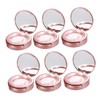 Ipetboom Eyelash Holder Pcs Plastic Eyelash Cases Round Rose Gold