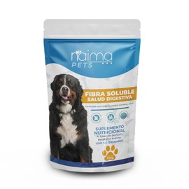 NAIMA Fibra Soluble para Perros, 300 g | Apoyo Digestivo y Tránsito Intestinal | Complemento 100% Natural | para Perros de Todas Las Edades y Tamaños | Sin aditivos ni Conservantes