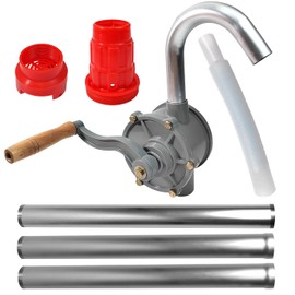 ZPSNDP 15-55 Gallon Drum Pump Set, Aluminum Alloy Barrel Pump, 53.5 Inch Hand Fuel Pumps for Oil Diesel Kerosene Transfer, Fuel Transfer Pump Fits 15 to 55 Gallon Drums