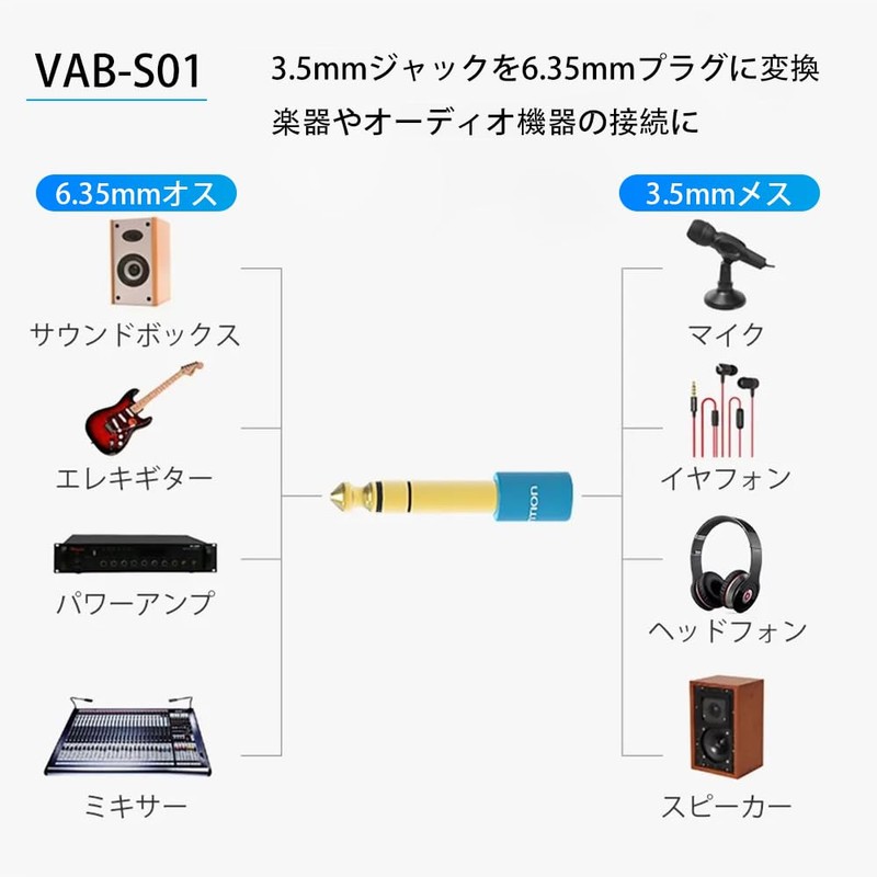 VENTION BFBB0 3.5mm Male to 2.5mm Female Audio Adapter Black