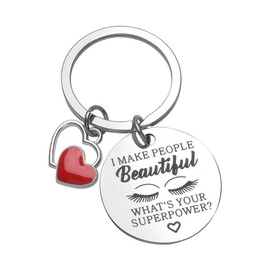 Best Makeup Artist Birthday Gifts for Women Makeup Artist Keychain for Esthetician Best Lash Artist Birthday Gift for Makeup Artists Christmas Gifts for Makeup Artists Beauticians