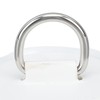 4PCS D Ring Patch PVC Round Shape Strong Stainless Steel