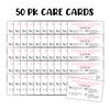 Chocolate Covered Dipped Strawberry Care Instruction Cards | 50pk 2x3.5”