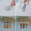 Ulytid Ceramic Pop Up Valve Drain Fitting for Washbasin, Universal