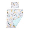 Baby Comfort 2 Piece Reversible Duvet Cover & Pillowcase 80x70 cm Set for Crib, Cradle or Pram (City)