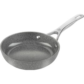 BALLARINI Salina Frying Pan 20 cm, Ceramic Non-Stick Coating, Suitable for Induction Cookers, Suitable for All Hobs, Aluminium, Grey