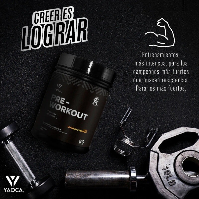 Pre Workout I Yaoca I 360 g I 60 Servicios