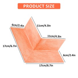 8 Pack Outside Waterproofing Corner Shower Membrane Corner Shower Seamless Membrane Corner Polyethylene Corner Membrane for Bathtub and Steam Room