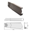 Manthorpe Dry Verge Left Hand Brown - Gable/Apex Roof Tile