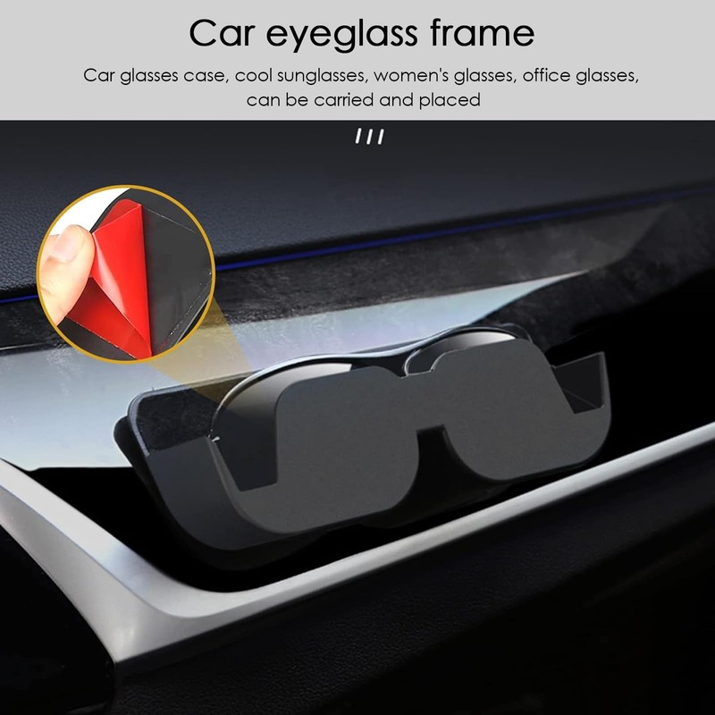 DODAMOUR Sunglass Holder for Car, ABS Glasses Storage Case, Self