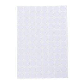 TEHAUX Cabinet Screw Sticker White 96pcs Waterproof Screw Hole Covers Non-slip 15mm Decorative Covers