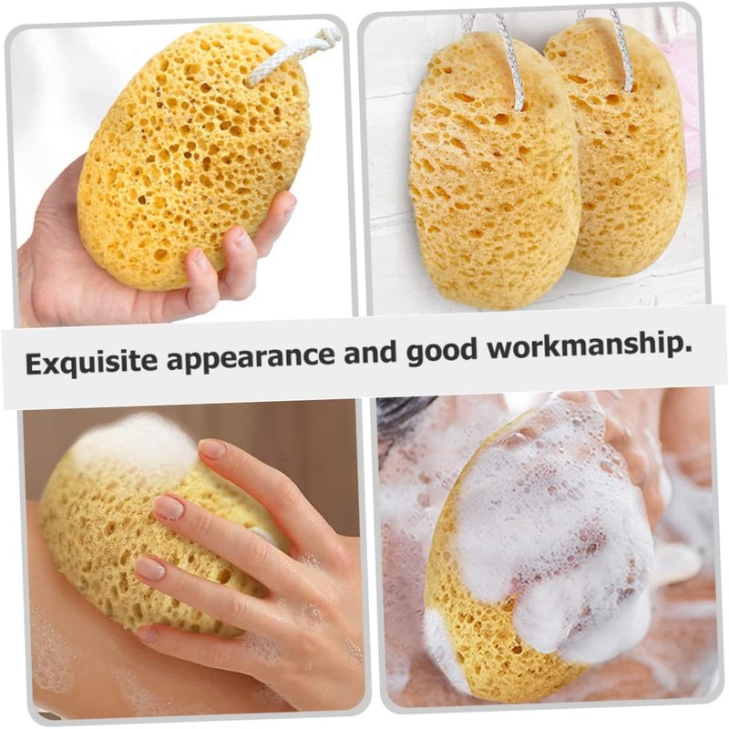 Set de 4 Esponjas Exfoliantes y Lufa para Ducha HAPINARY