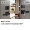Brotima 2 Pack Keyed Entry Door Lever and Single Cylinder