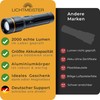 LICHTMEISTER LICHTMEISTER? Taschenlampe (2000 Lumen, 5000 mAh Akku) - Taschenlampe