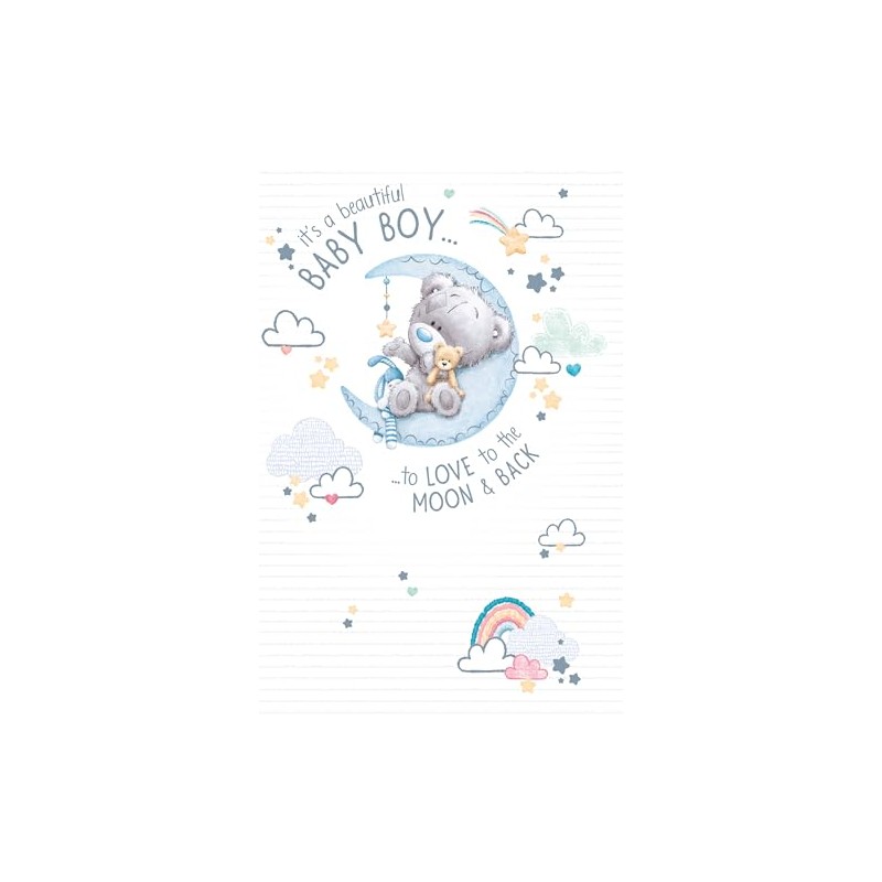 Me to You Tiny Tatty Teddy 'Welcome Baby Boy' Card
