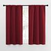 NICETOWN - Cortinas Opacas con Bolsillo para cortinero (Rojo, 1