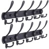 Dseap Coat Rack Wall Mounted - 5 Tri Hooks, Heavy