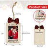 Merry Christmas Ornament 2025 Wooden Picture Frame Ornament 2x3 Photo