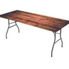 LKEZYOEL Picnic Table Cover for 4ft Table Aged Wooden Texture