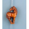 HANDMADE BOXWOOD OJIME BEAD - HORSE