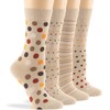 7BIGSTARS KINGDOM Women Cotton Crew Socks - 4 Pack Large