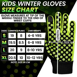 SAGA SPORTS Kids Winter Gloves – Warm Cold Weather Gloves for Boys & Girls – Touchscreen Compatible for Snow, Ski, Cycling
