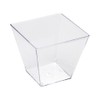 Restaurantware 4 oz Square Clear Plastic Small Kova Cup -
