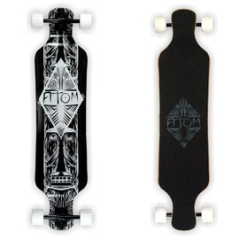 Atom Longboards Atom Drop Deck Longboard - 39", Dark Tiki, 39"