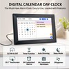 YUYIALARM 10.1" Touchscreen Clock for Seniors with 64 Reminders(Black)