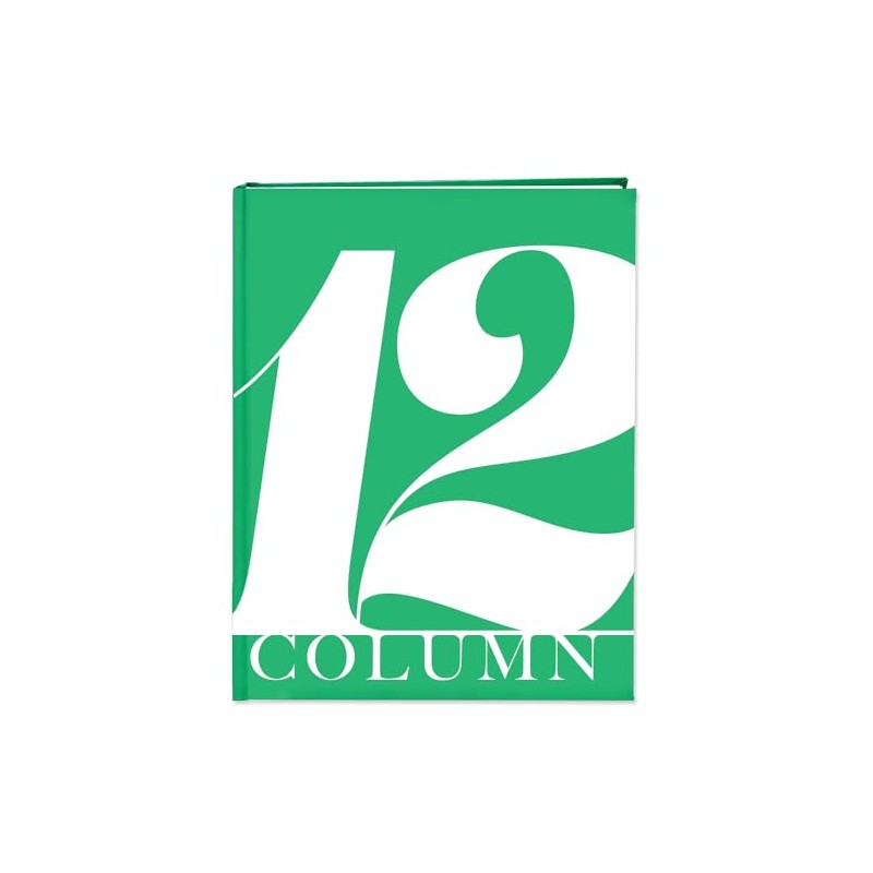 BookFactory 12 Column Book/Hardbound Columnar Notebook (Twelve Columns Columnar Book)
