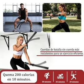 Cuerda de batalla inalámbrica (2 Pcs) cuerdas de entrenamiento portátiles