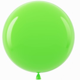 Bezente Lime Green Giant Balloons 36 Inch - 8 Pack Jumbo Green balloons Large Round Light Green Latex Balloons for Birthday Baby Shower Dinosaur Jungle Party Decoration