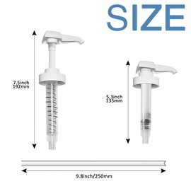2 Pcs White 38-400 10cc Pump for Gallon Jug Dispensing Gallon Jug Pump Dispenser Lotion Gallon Shampoo Pump Top Replacement, Fits 1 Gallon Bottle 64oz 128oz Hand Sanitizer Containers