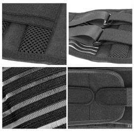 Prodirect.fr Adjustable Lower Back Support Lumbar Support - Available in Size M, L, XL, News XXL - Men/Women - French Seller - Vertebrae Support - Relieves Pain