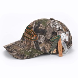 Bell Rangers Realtree APX Camo Baseball Cap Hat for Men and Women 100% Cotton Twill (Peached) (Peached) (US, Alpha, One Size, 3D Team Realtree Emblem with Circle)
