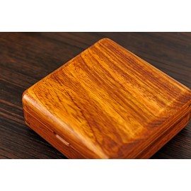 LIBOLXSP Jewelry Case Solid Wood Jewelry Organizer Box for Multiple Rings Cufflinks Earrings Portable Travel Storage Rings Case Wooden Holders Vintage Gift for Women Valentine Mother's Day Idea