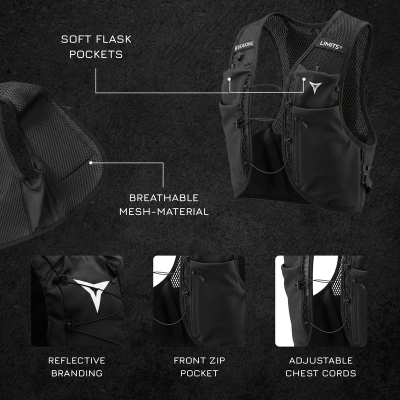 BREAKING LIMITS Running Vest Men & Women - Hydration Vest